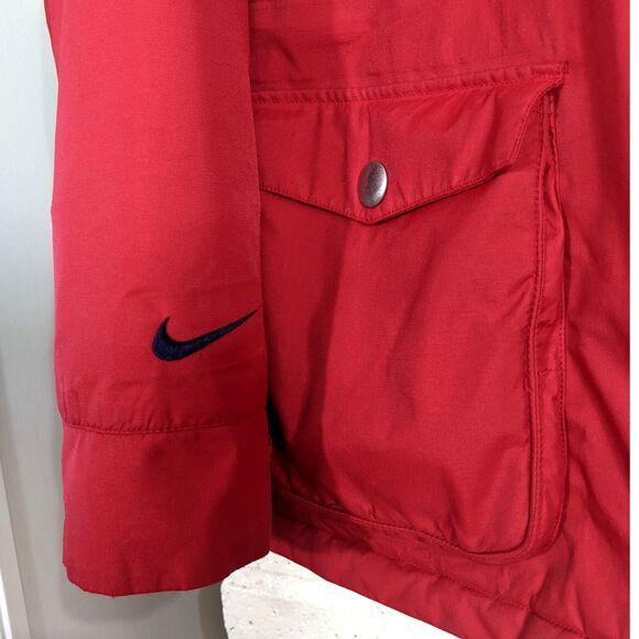 Nike Fit Storm ACG Red Puffer Jacket Cold Weather Size Large 12/14 Olympics NBC - Picture 5 of 12